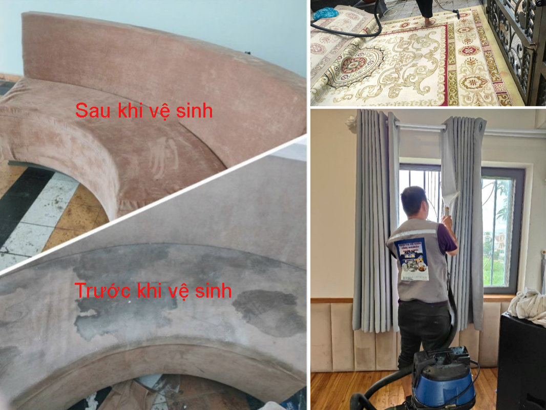 Vệ sinh giặt thảm - nệm - sofa - rèm